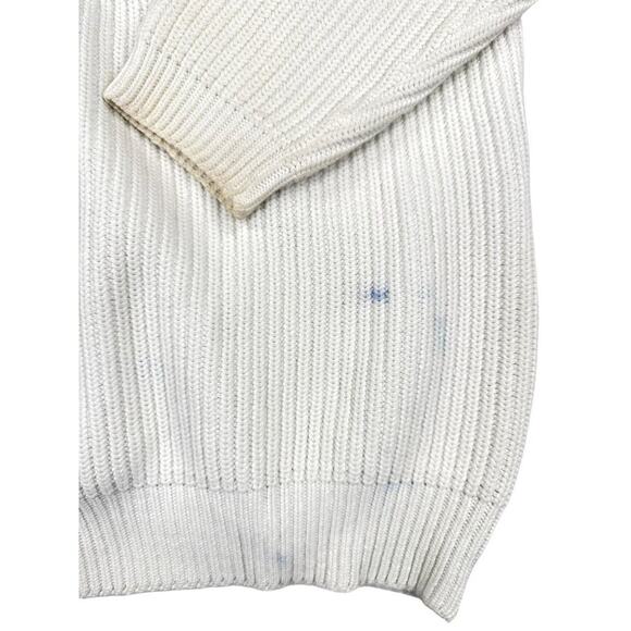 Stuart Membery- True Vintage Varsity Cardigan in White and Blue - Picture 6 of 6